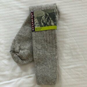 NWT Wool Socks-casual Heather gray with Ribbed Design